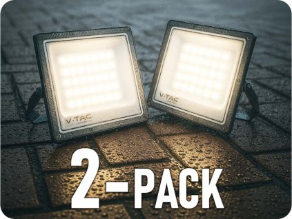 LED REFLEKTOR 30W, 2350LM, IP65, CCT, MENJAVA BARVE 3000K/4000K/6500K, SIV/2-PACK!