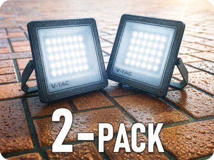 LED reflektor 100W, 8150lm, IP65, CCT, menjava barve, siv/2-PACK!