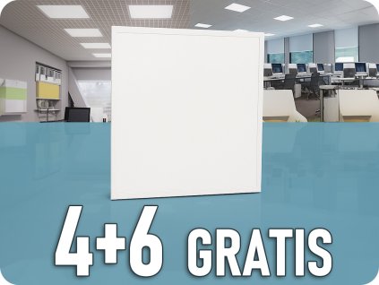 LED plošča z napajalnikom 25W, 4500lm, 60 x 60cm, 4+6 gratis!