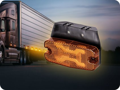 LED pozicijska luč + smernik X-SPIDER 1,3 W, 12/24 V, IP67 [L1316]