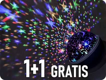 LED božična projekcijska krogla, večbarvna, 9 načinov, vrtenje, USB, 1+1 gratis! [1V220]