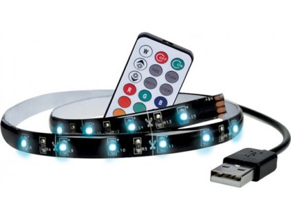 LED trak za TV, RGB, z upravljanjem, 2x50cm [WM504]