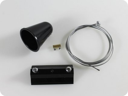 Sistem za obešanje tirnih svetilk, 1 m, črna/bela