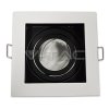 OKVIR ZA ŽARNICO GU10, KVADRATEN, VRTLJIV, BEL