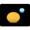 LED RGB svetilka BALL 20x14 cm, IP67, plastična, polnilna