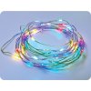 LED dekorativna veriga 10m, 100LED, RGB, 8 funkcij, z adapterjem, srebrni baker [X01100312]