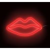 Neonska LED dekoracija Forever Light - rdeča za ustnice, 3xAA/USB [RTV100207]