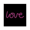 Neonska LED dekoracija Forever Light - LOVE, roza, 3xAA/USB [RTV100208]