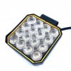 LED delovna luč 25W, 1711lm, kvadratna, 16xLED, 12V/24V [L0178]