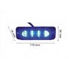 LED opozorilna luč 4-LED, modra, 12-24V [LW0034]