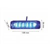 VODILA OPOZORILNA LUČ 6-LED, MODRA [LW0035]