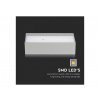LED stenska svetilka 9W 850LM UP&DOWN siva IP65