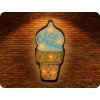Forever Light LED retro kovinski znak Ice Cream [RTV100461]