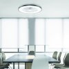 22W stropni ventilator z LED lučko 36W, z daljinskim upravljalnikom, CCT, 6 hitrosti, črn [FANOKBL10G]