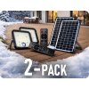SOLARNI LED REFLEKTOR S SOLARNIM PANELOM 30W, 4800LM, IP65, 6000MAH/2-PACK!