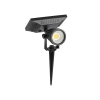 LED solarna vtičnica 2W, 40lm, IP65, črna, 2-PACK!