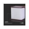 LED stenska svetilka 8W, IP65, rjava/2-PACK!