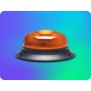 KAMAR LED OPOZORILNA SVETILKA ZA VILIČARJE, 12W, 10-110V, 1MODE, R10, R65, IP66, NAVIJAČNA MONTAŽA [LW0051]