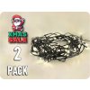 XM LED zunanja božična veriga, 100 LED, 10 m, 3 m vodila, 8 funkcij, časovnik, IP44, topla bela/2-PACK! [1V101-WW]