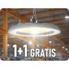 LED HIGHBAY 100W, 8300lm, 90°, IP65, CCT MENJAVA BARVE 3000K/4000K/6500K, SIVA, 1+1 gratis!