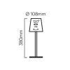LED LINE® NAMIZNA SVETILKA TAZA 3,5W, 400LM, CCT, IP54, ZA POLNJENJE, 2X2000MAH, RUMENA, 1+1 gratis! ​​[208971]