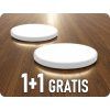 LED svetilka 24W, 2500lm, okrogla, bel okvir, SAMSUNG CHIP, 1+1 gratis!