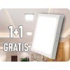 LED NASTAVLJIV PANEL Z NAPAJALNIKOM 24W, KVADRATNI, 1+1 gratis!