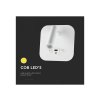 LED nočna svetilka 8W, 830lm, CREE CHIP, bela/2-PACK!