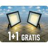 LED reflektor 50W, 4000lm, IP65, 110°, črn, 1+1 gratis!
