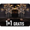 LED božična zvezda na mizi, pletena 35xLED, 1+1 gratis! [1V268]