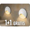 LED vgradna svetilka za stopnišče 3W, 230lm, okrogla, 1+1 gratis!