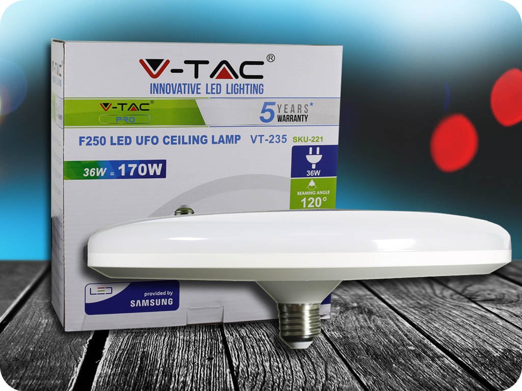 E27 LED ŻARÓWKA UFO 36W (2900LM), SAMSUNG CHIP - GWARANCJA 5 LAT!