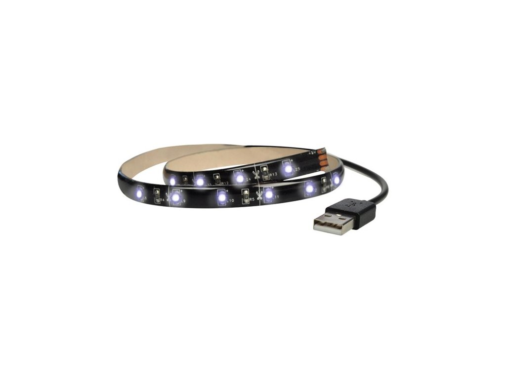 Taśma LED do telewizora, 100 cm, USB, przełącznik zasilania
