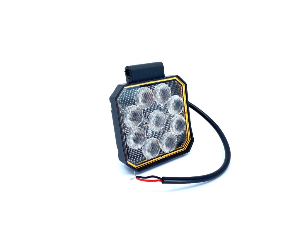 LED-Arbeitsscheinwerfer 20W, 1133lm, rund, 9xLED, 12V/24V [L0176] 