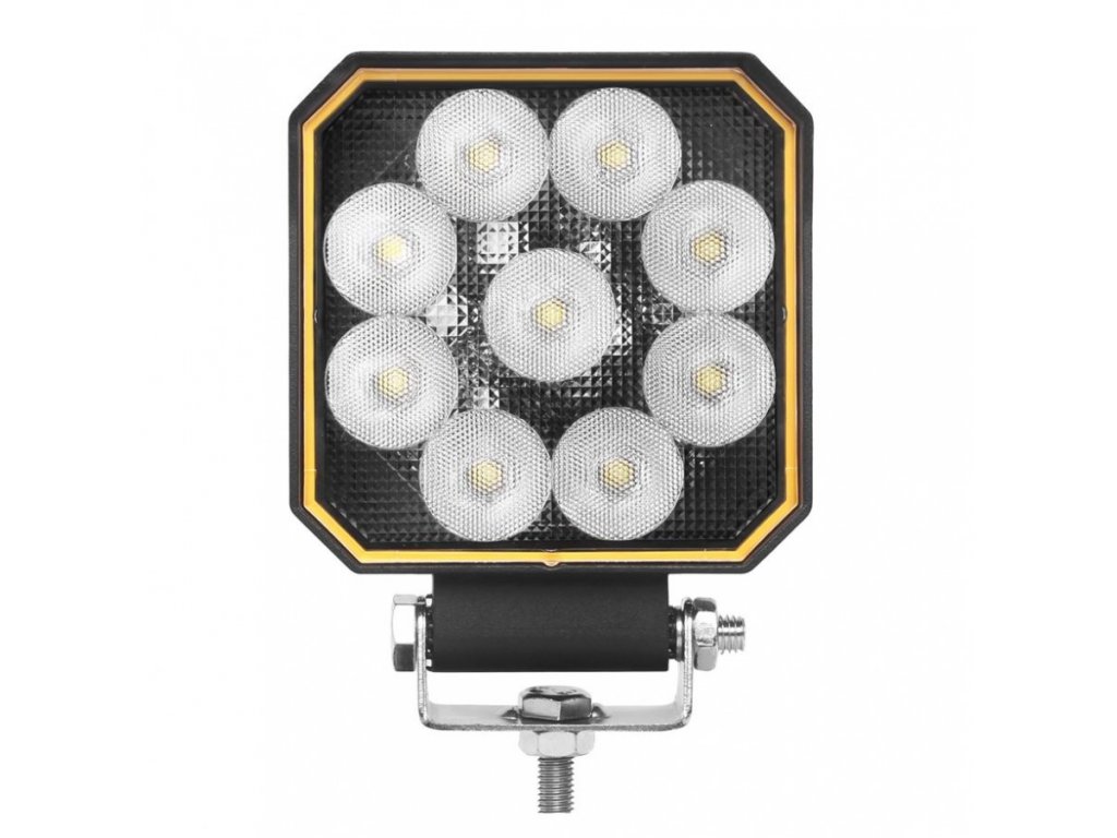 Lampa robocza LED 20W, 1133lm, kwadratowa, 9xLED, 12V/24V (L0177) 