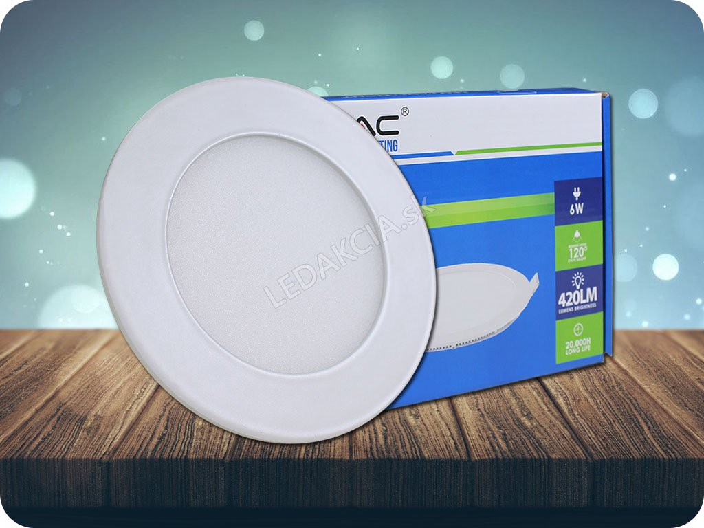 Panel LED 6W (420LM), okrągły
