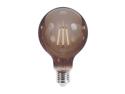 Żarówka LED E27 Retro Filament 4W, 400lm, G95, dym, 2000K