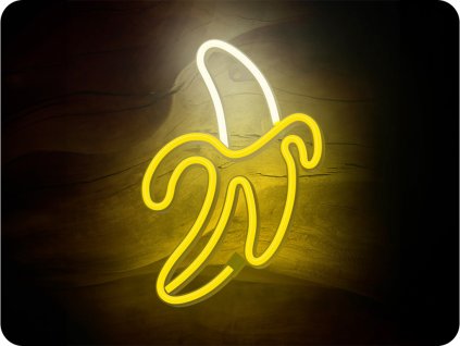 Dekoracja LED Forever Light Neon -banan, 3xAA/USB [RTV100227]