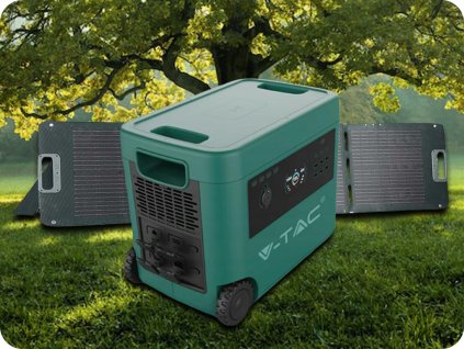 Przenośna stacja ładująca 2016Wh, 2000W, 25kg + Składany panel słoneczny 160W do przenośnych stacji ładowania 9,08A, 17,6V GRATIS!