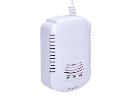 Detektor wycieku gazu palnego Solight, czujnik półprzewodnikowy, syrena 85dB, podtrzymanie bateryjne, IP20 [1D37]