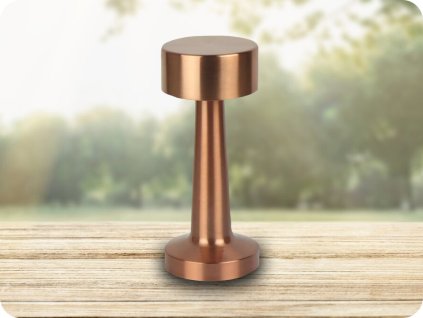 LAMPA STOŁOWA LED LINE RIWIA 1W, 120LM, 1800MAH, CCT, RÓŻOWE ZŁOTO [204485]