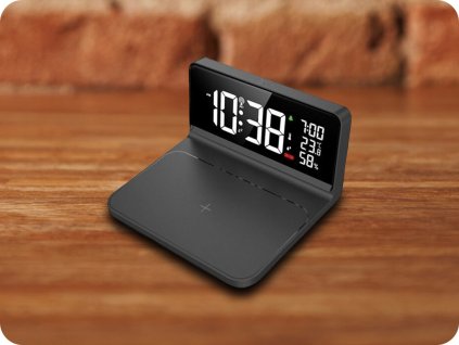 SOLIGHT ZEGAR Z QI BEZPRZEWODOWE ŁADOWANIE [CA06]