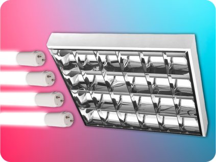 Oprawa LED RASTRO + 4x tuba LED [GT-LE060JN-01] - korzystna oferta!