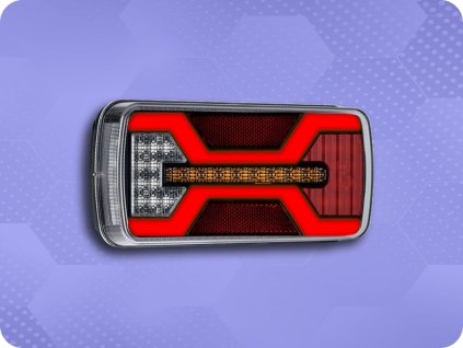 LAMPA TYLNA LED X-SPIDER 6 FUNKCJI, R10, R148, R150, IP67, MOCOWANIE NA ŚRUBY [L2425]