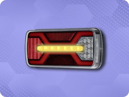 LAMPA TYLNA LED X-SPIDER 6 FUNKCJI, R10, R148, R150, IP67, MOCOWANIE NA ŚRUBY [L2426]