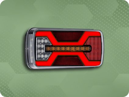 LAMPA TYLNA LED X-SPIDER, R10, R148, R150, IP67, [L2428]