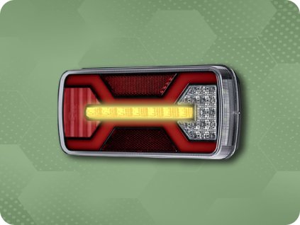 LAMPA TYLNA LED X-SPIDER, R10, R148, R150, IP67, [L2431]