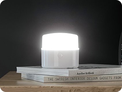 ŁADOWANA LAMPA LED KEMPINGOWA 2W, 180LM, 1200MAH, 4 TRYBY [024736]