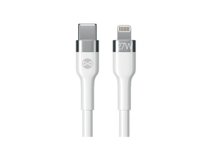 MFI USB-C - KABEL LIGHTNING 1M, 27W, BIAŁY [GSM175085]