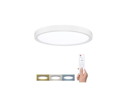 Lampa sufitowa LED z pilotem ESTELA Ø50cm, biała [WO8021]